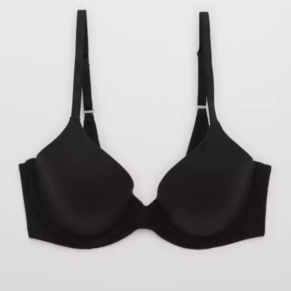 Aerie Real Sunnie Full Coverage Black Bra - EUC